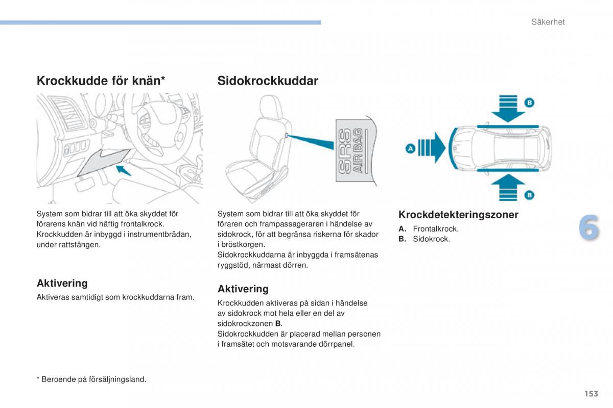 Peugeot 4008 instruktionsbok / page 155