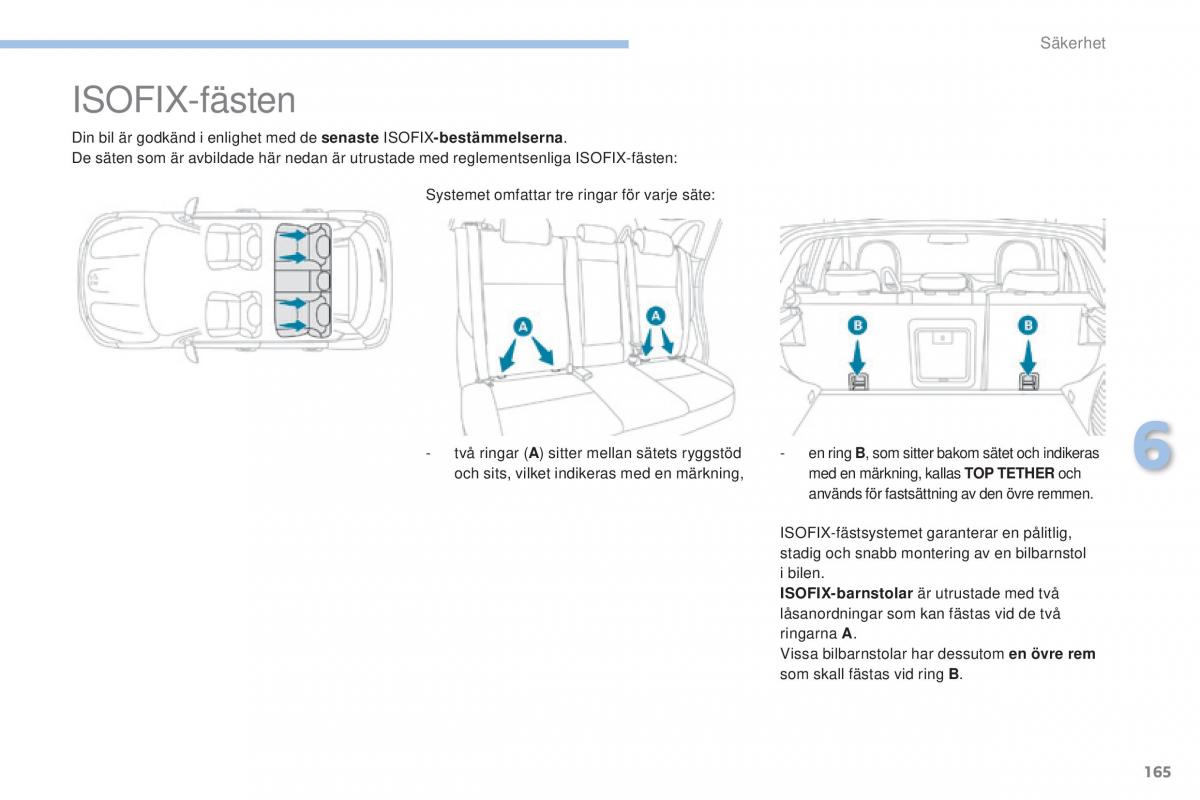 Peugeot 4008 instruktionsbok / page 167