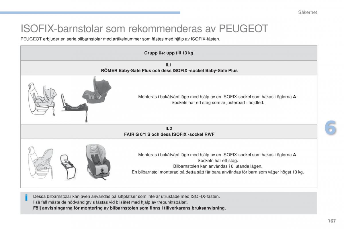 Peugeot 4008 instruktionsbok / page 169