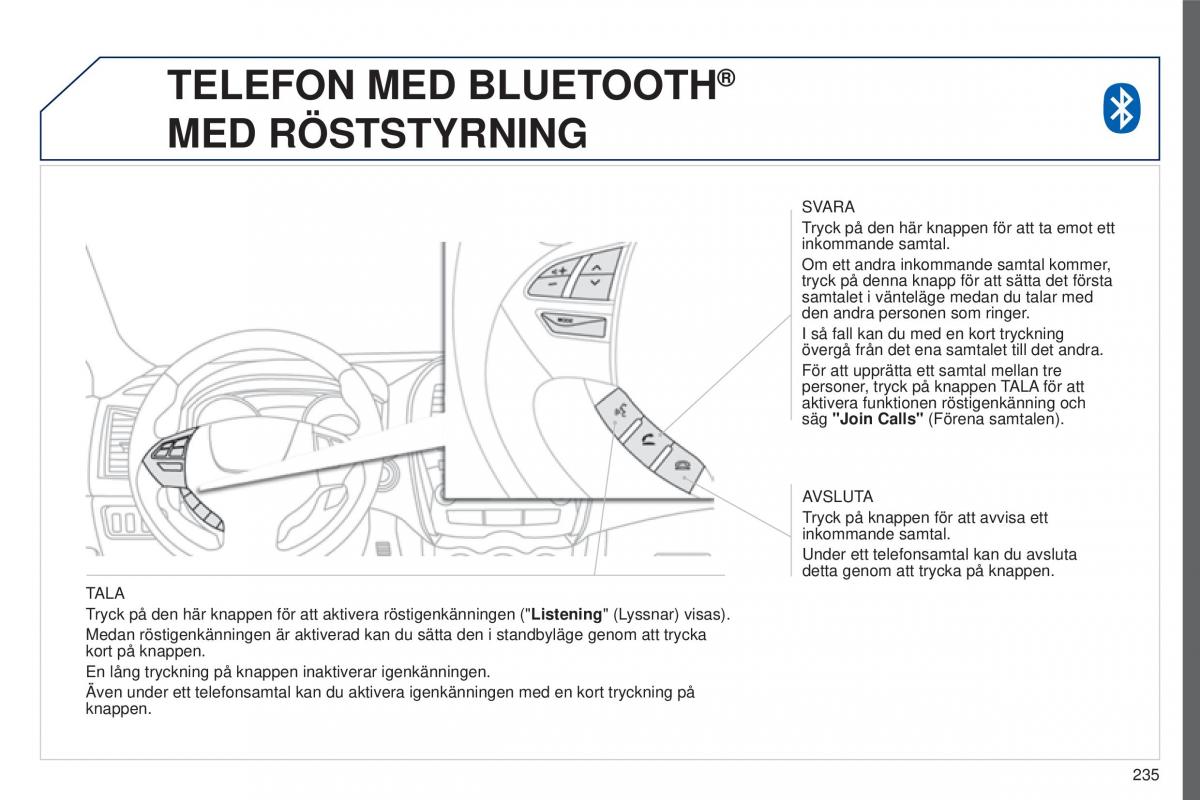 Peugeot 4008 instruktionsbok / page 237