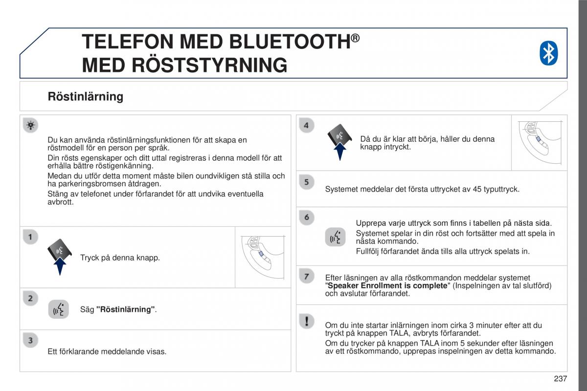 Peugeot 4008 instruktionsbok / page 239