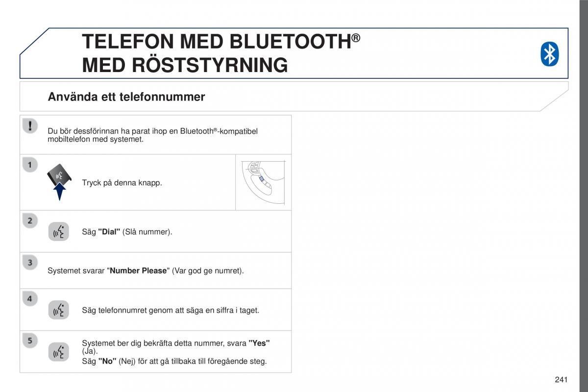 Peugeot 4008 instruktionsbok / page 243