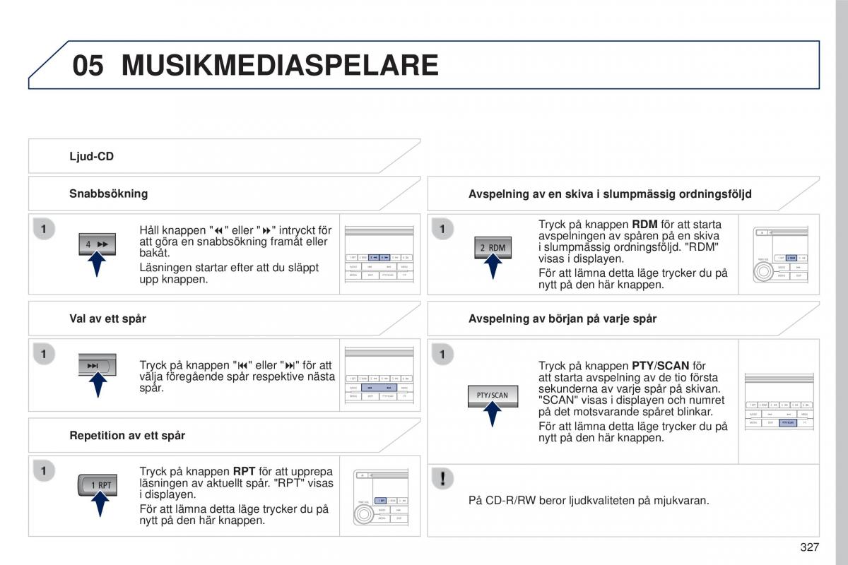 Peugeot 4008 instruktionsbok / page 329