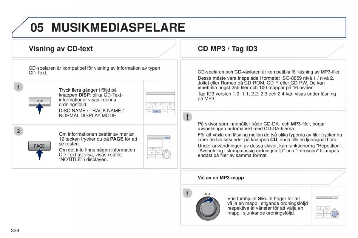 Peugeot 4008 instruktionsbok / page 330