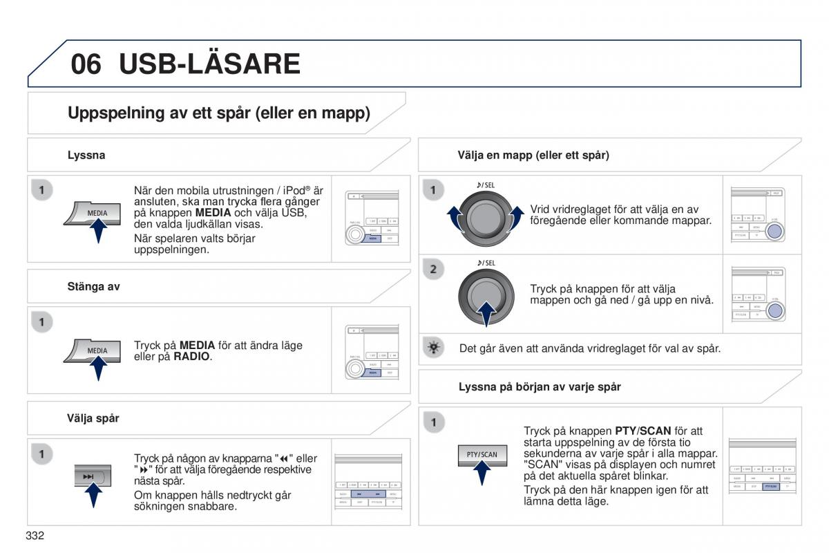 Peugeot 4008 instruktionsbok / page 334