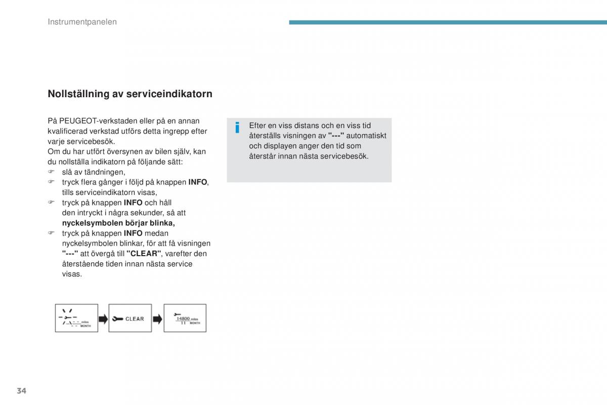 Peugeot 4008 instruktionsbok / page 36