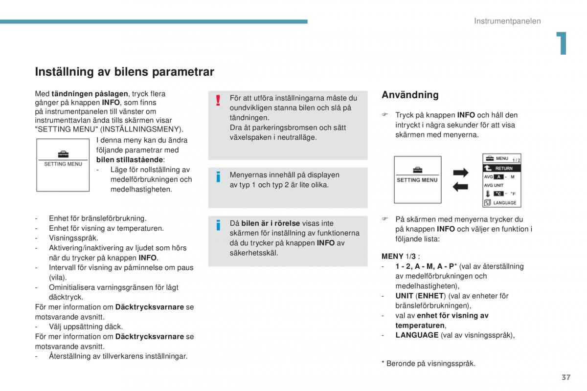 Peugeot 4008 instruktionsbok / page 39