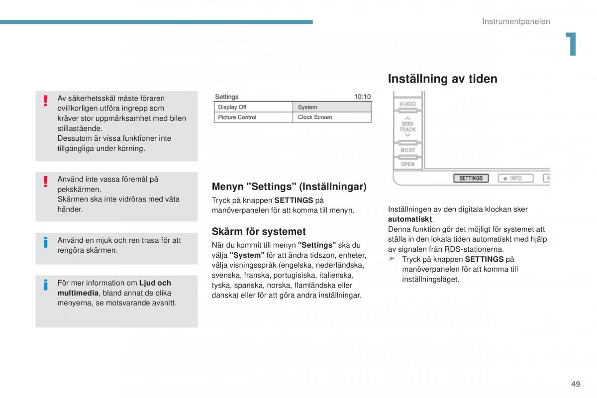 Peugeot 4008 instruktionsbok / page 51