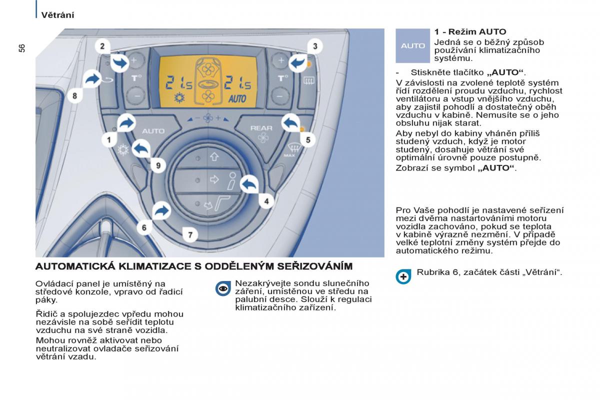 Peugeot 807 navod k obsludze / page 58