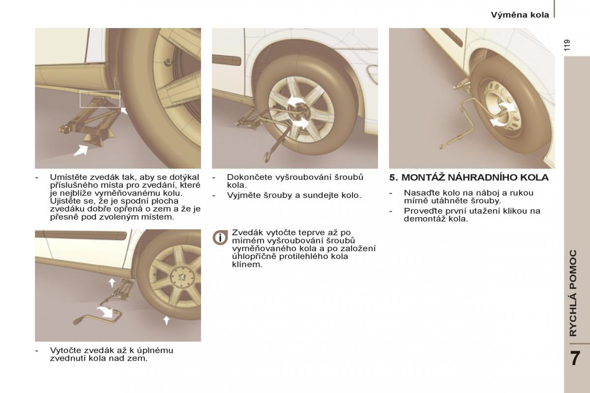 Peugeot 807 navod k obsludze / page 121