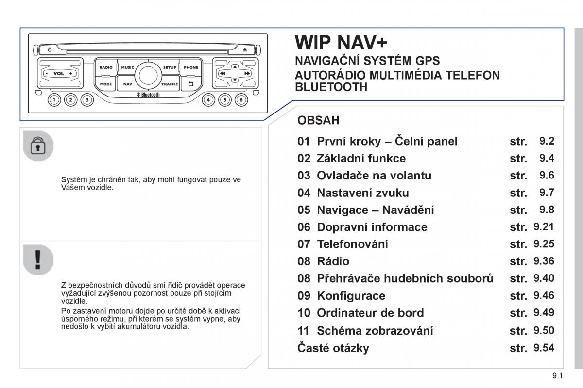 Peugeot 807 navod k obsludze / page 141