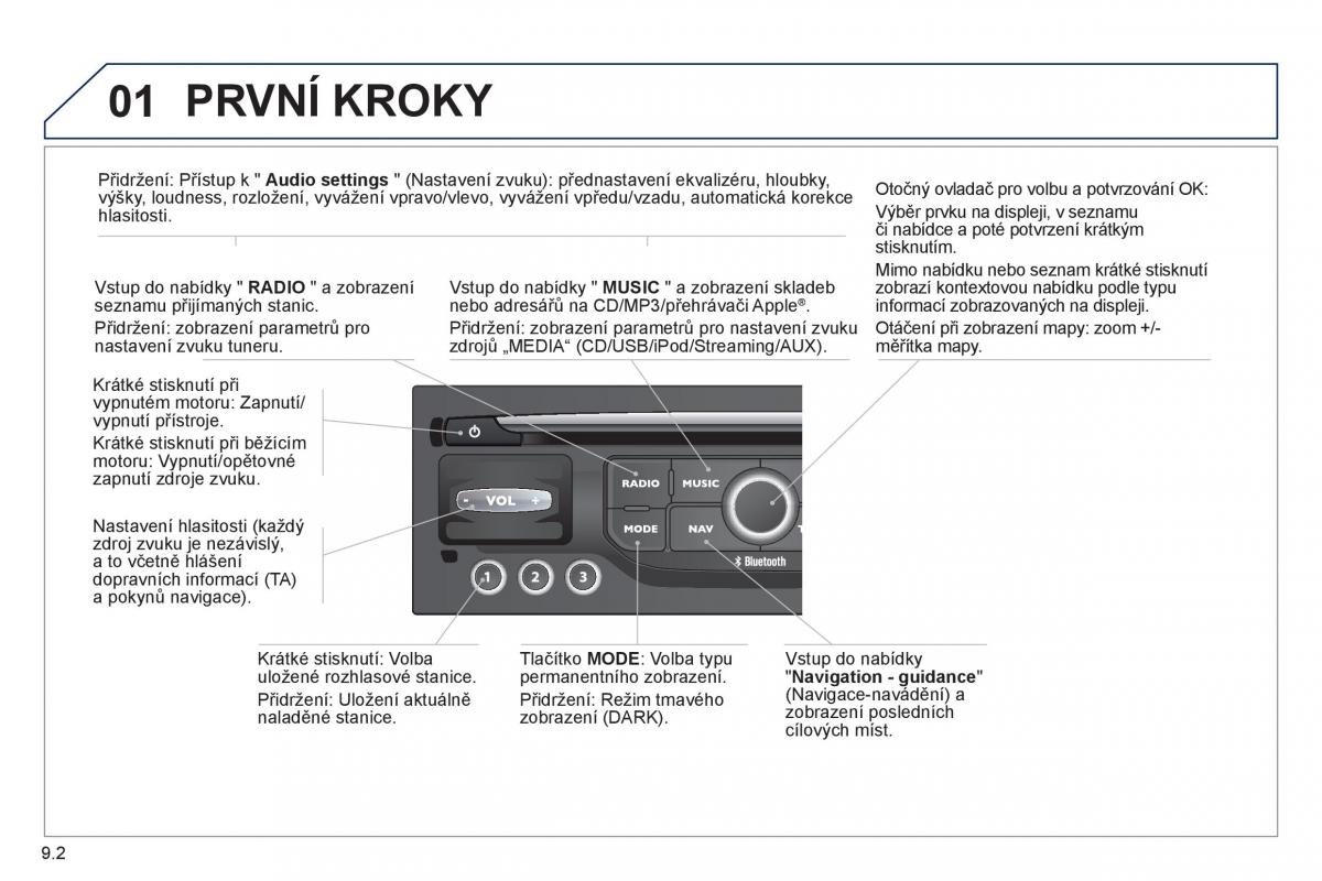 Peugeot 807 navod k obsludze / page 142