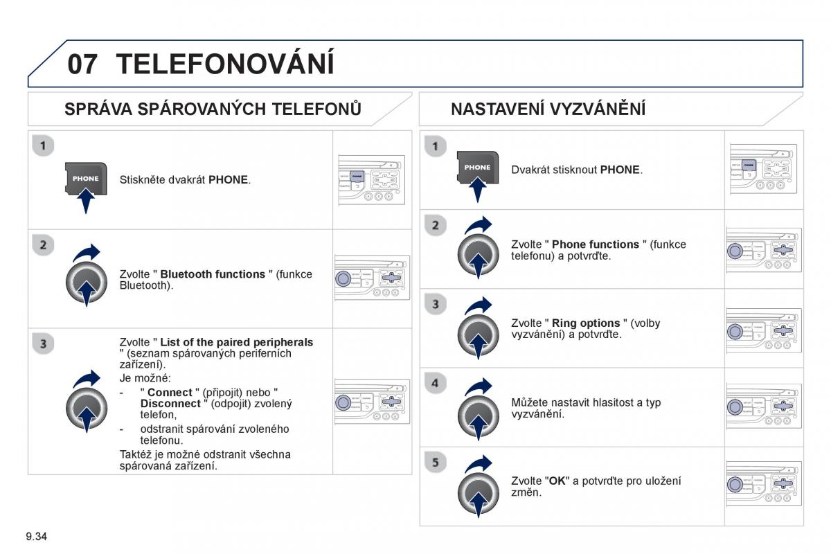 Peugeot 807 navod k obsludze / page 174