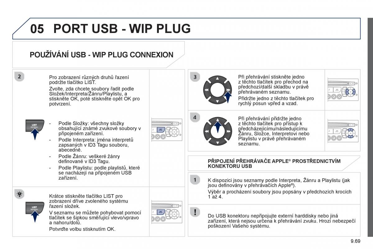 Peugeot 807 navod k obsludze / page 209