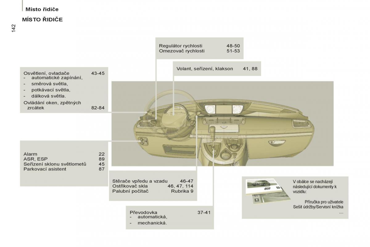 Peugeot 807 navod k obsludze / page 226