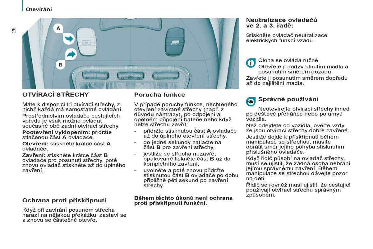 Peugeot 807 navod k obsludze / page 28