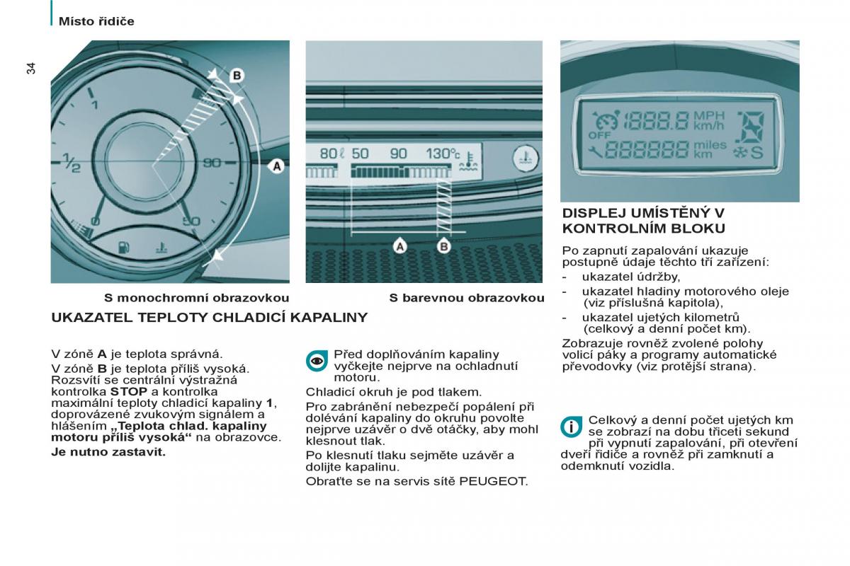 Peugeot 807 navod k obsludze / page 36