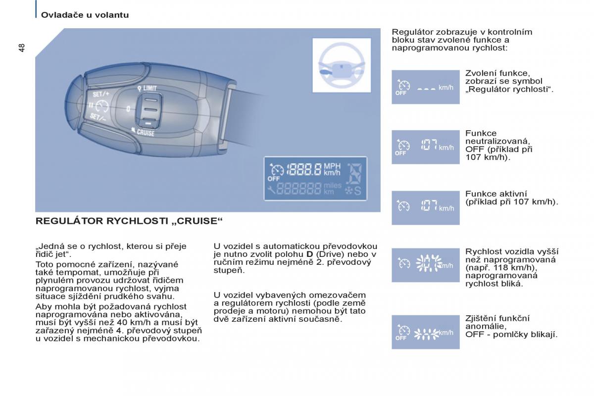 Peugeot 807 navod k obsludze / page 50