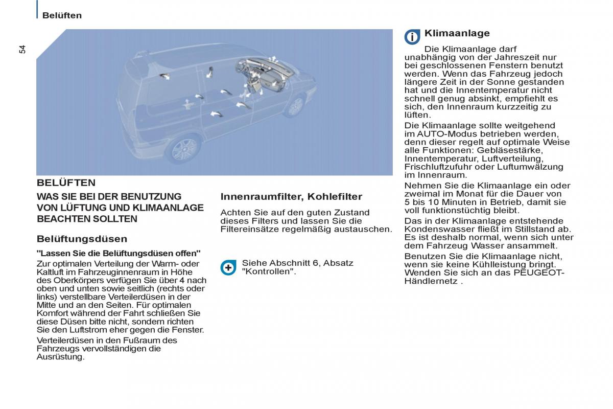 Peugeot 807 Handbuch / page 56