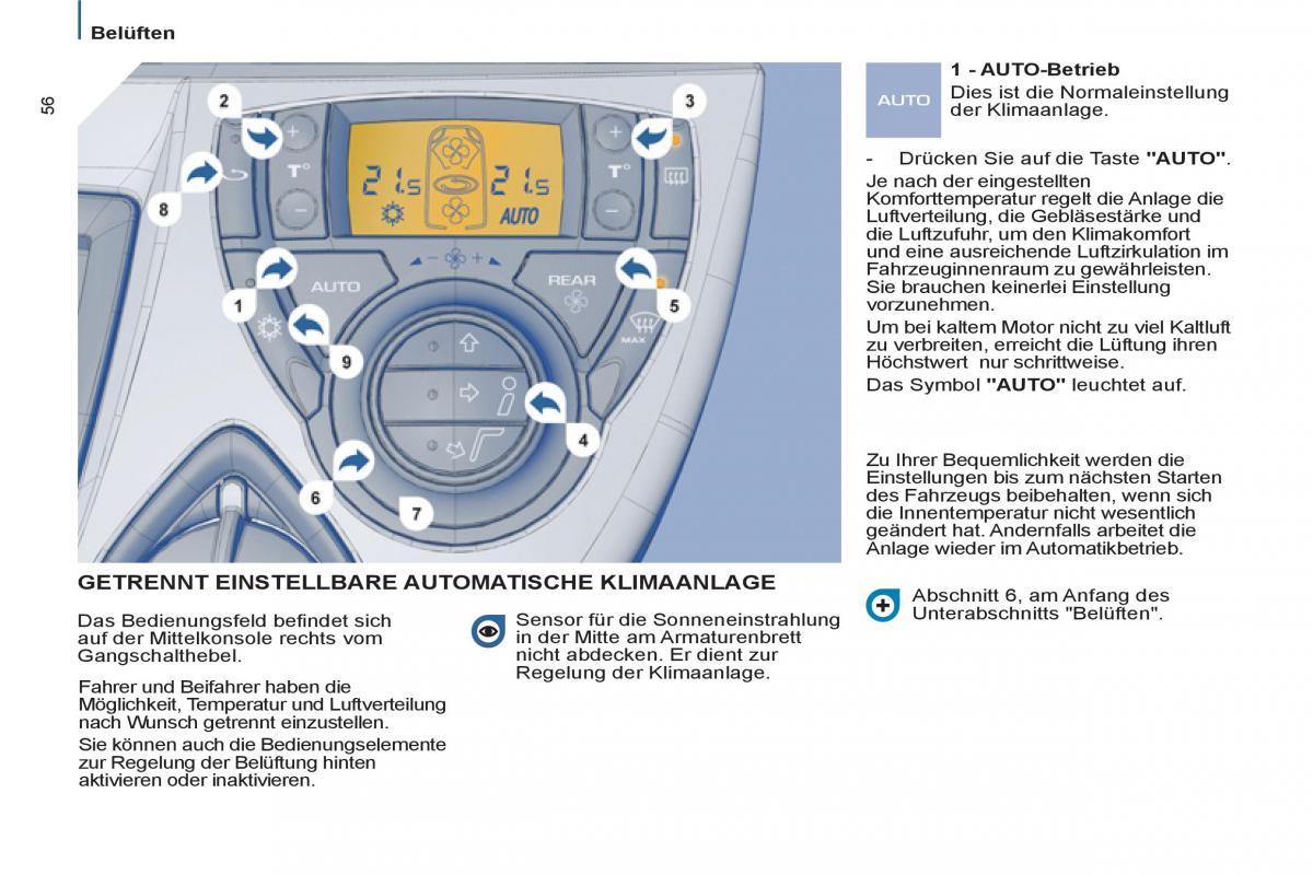 Peugeot 807 Handbuch / page 58