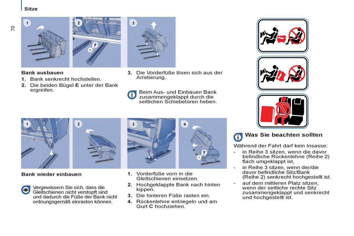 Peugeot 807 Handbuch / page 72