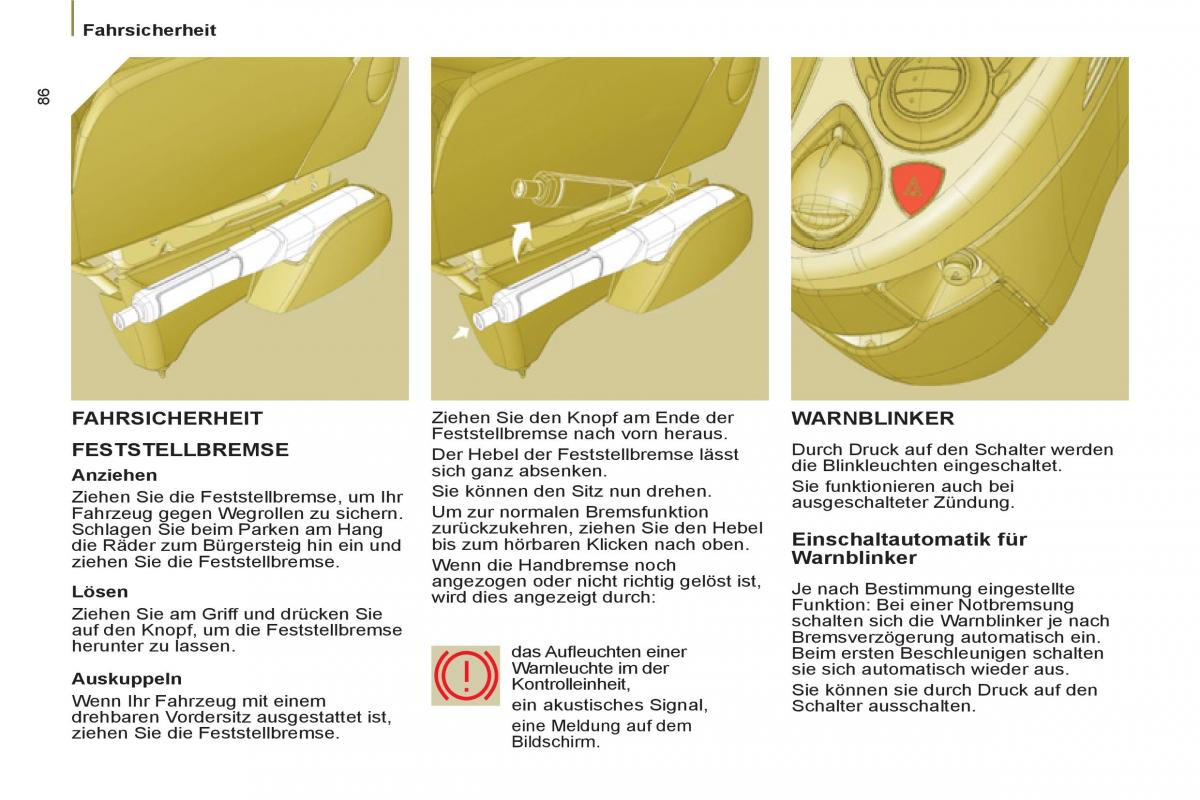 Peugeot 807 Handbuch / page 88