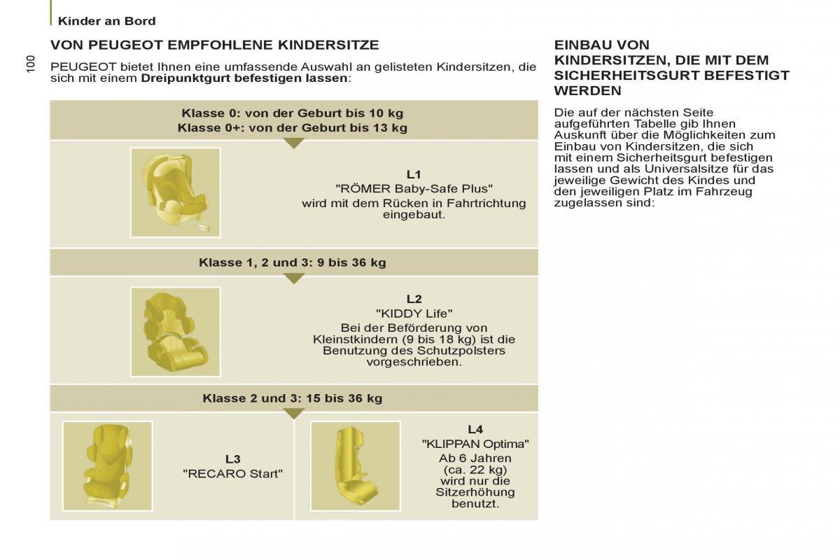 Peugeot 807 Handbuch / page 102