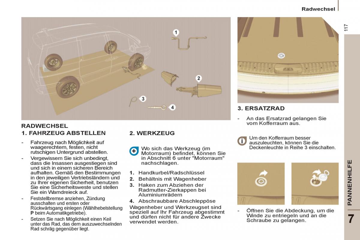 Peugeot 807 Handbuch / page 119