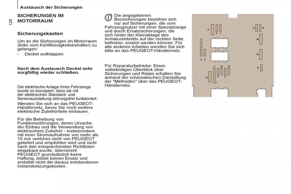 Peugeot 807 Handbuch / page 130