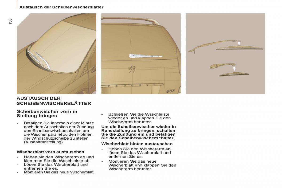 Peugeot 807 Handbuch / page 132