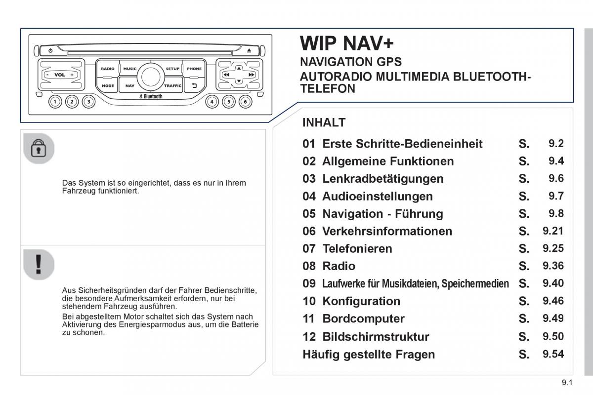 Peugeot 807 Handbuch / page 141