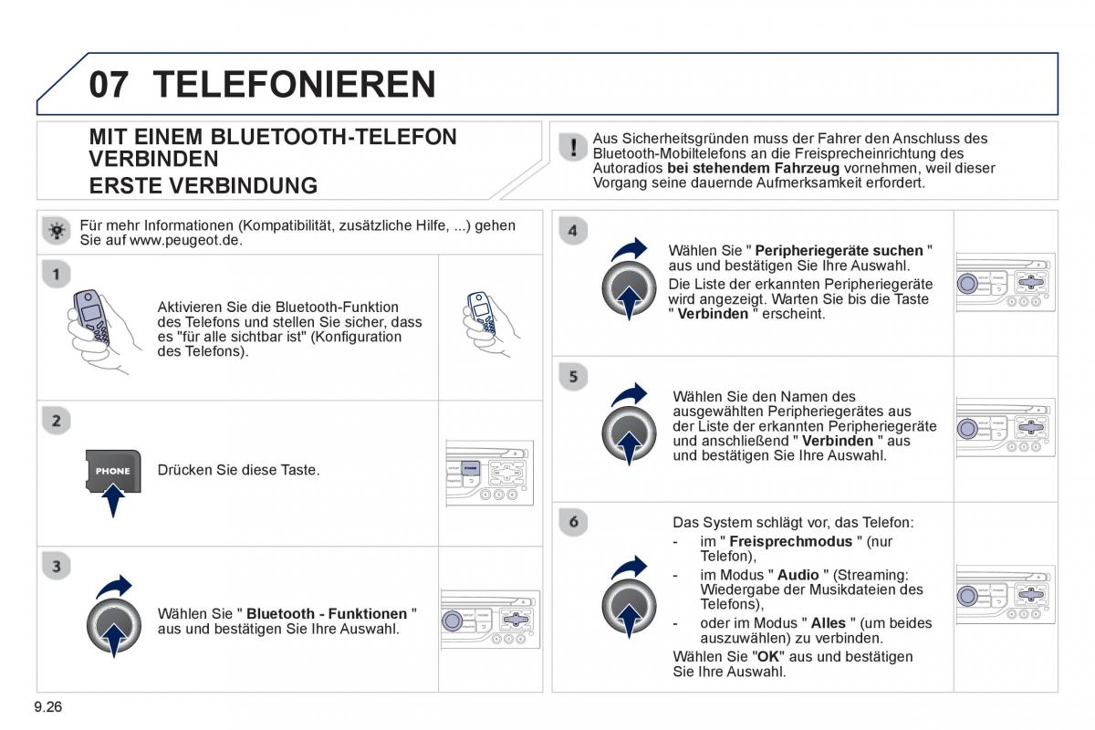 Peugeot 807 Handbuch / page 166