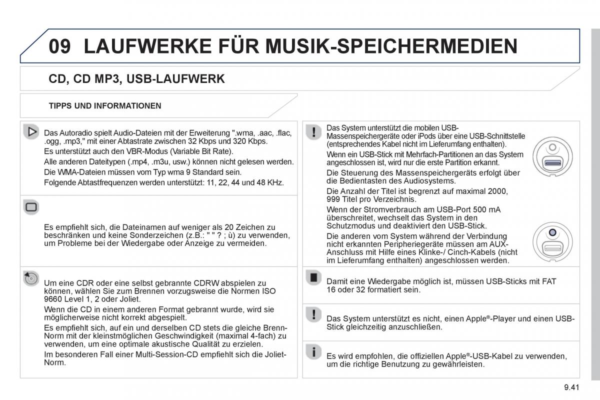 Peugeot 807 Handbuch / page 181