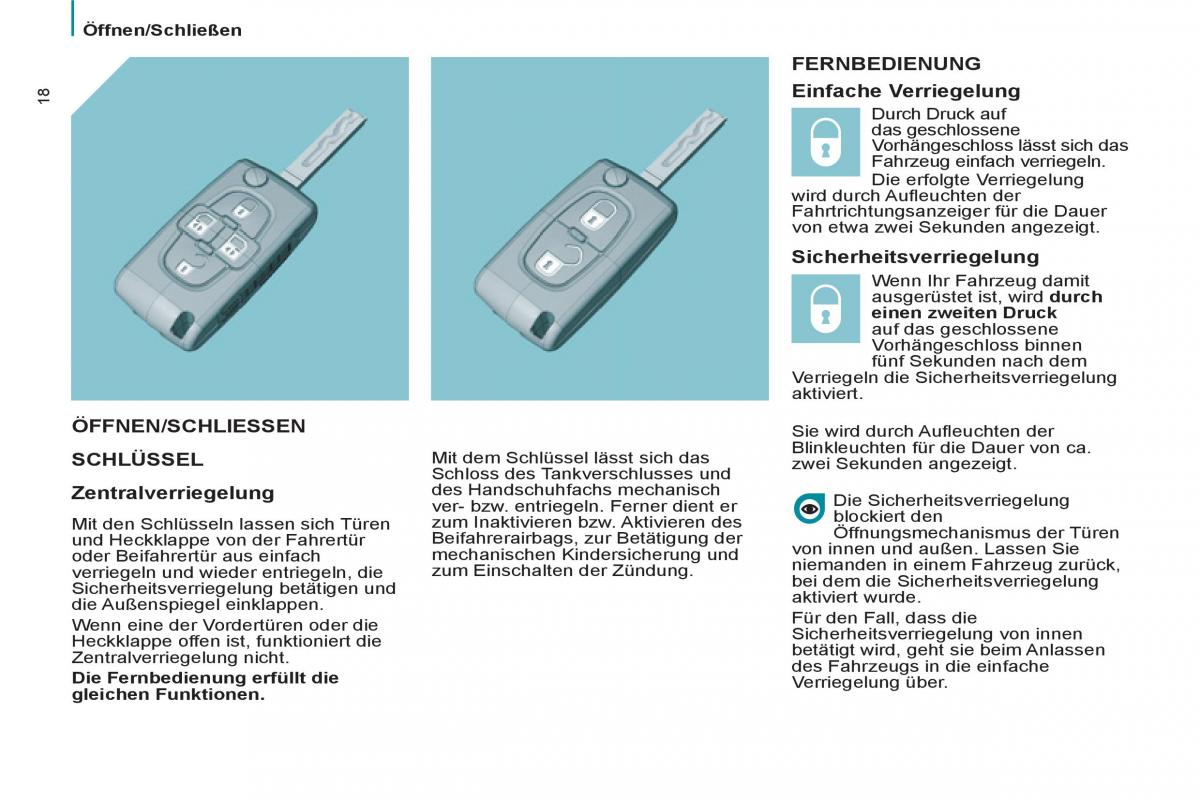 Peugeot 807 Handbuch / page 20