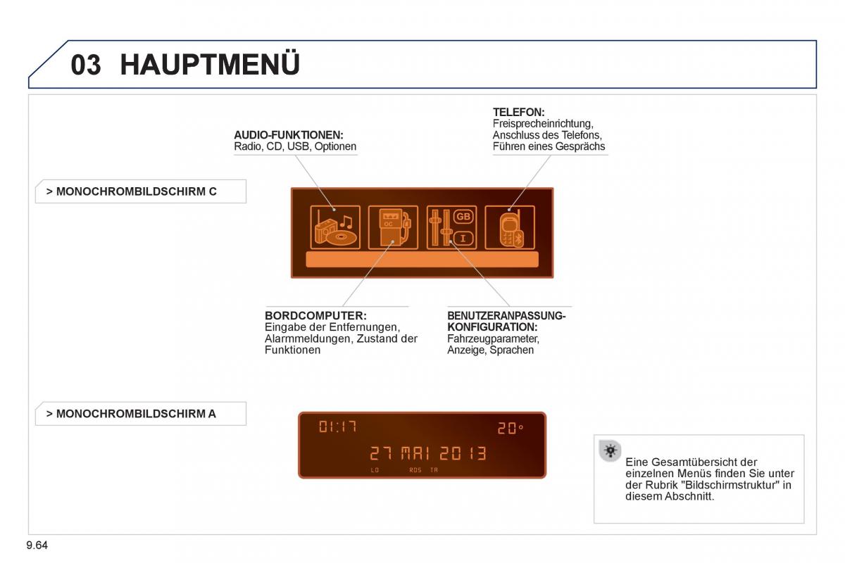 Peugeot 807 Handbuch / page 204