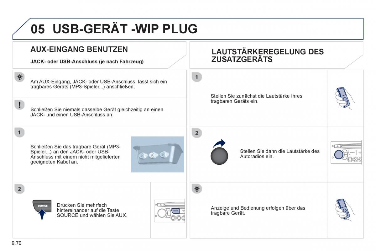 Peugeot 807 Handbuch / page 210