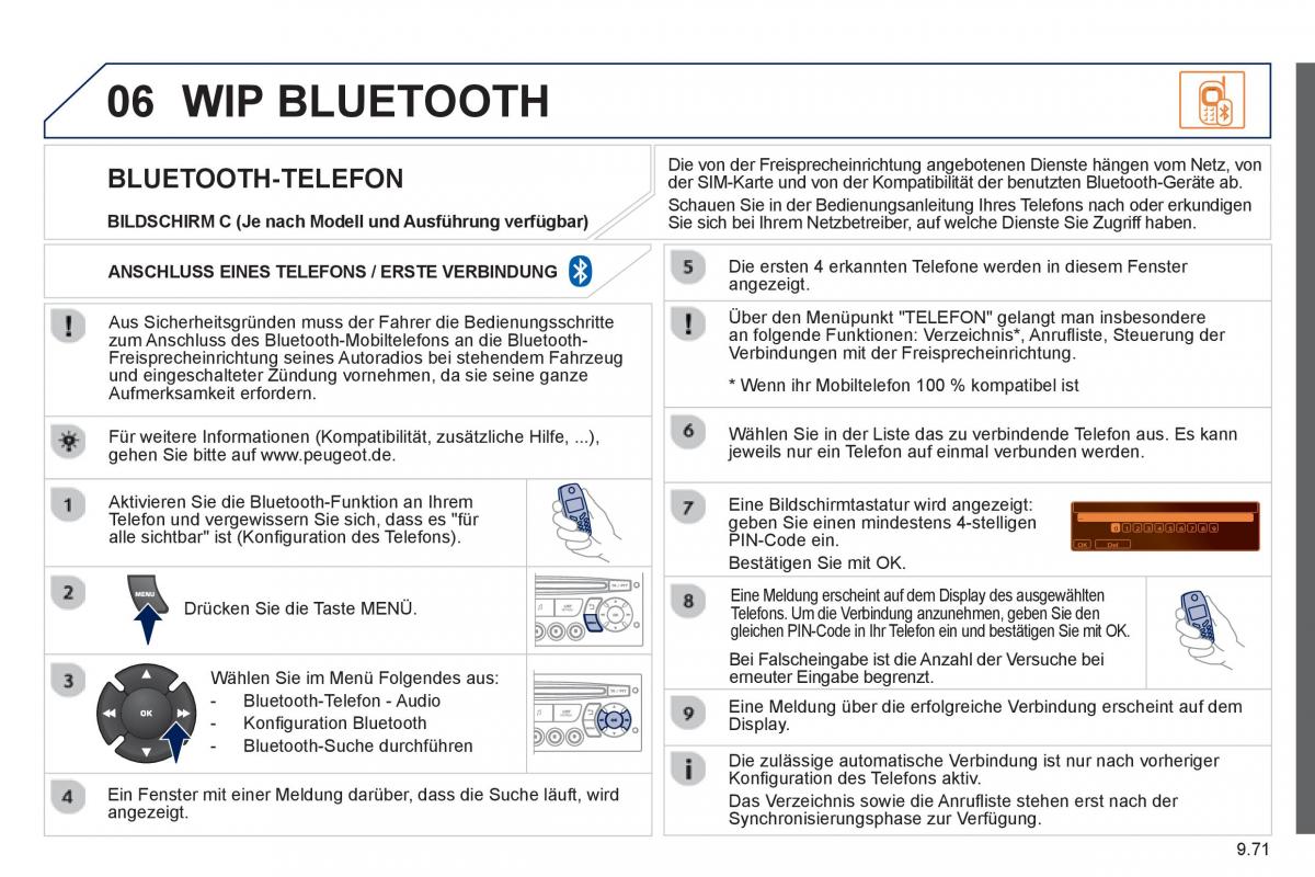 Peugeot 807 Handbuch / page 211