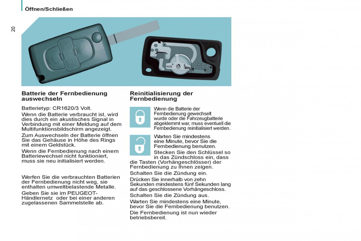 Peugeot 807 Handbuch / page 22