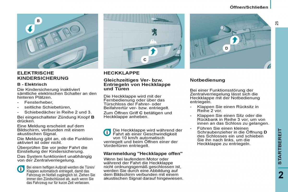 Peugeot 807 Handbuch / page 27