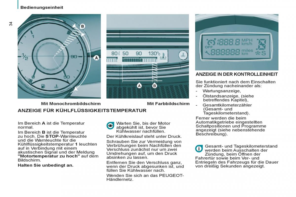 Peugeot 807 Handbuch / page 36