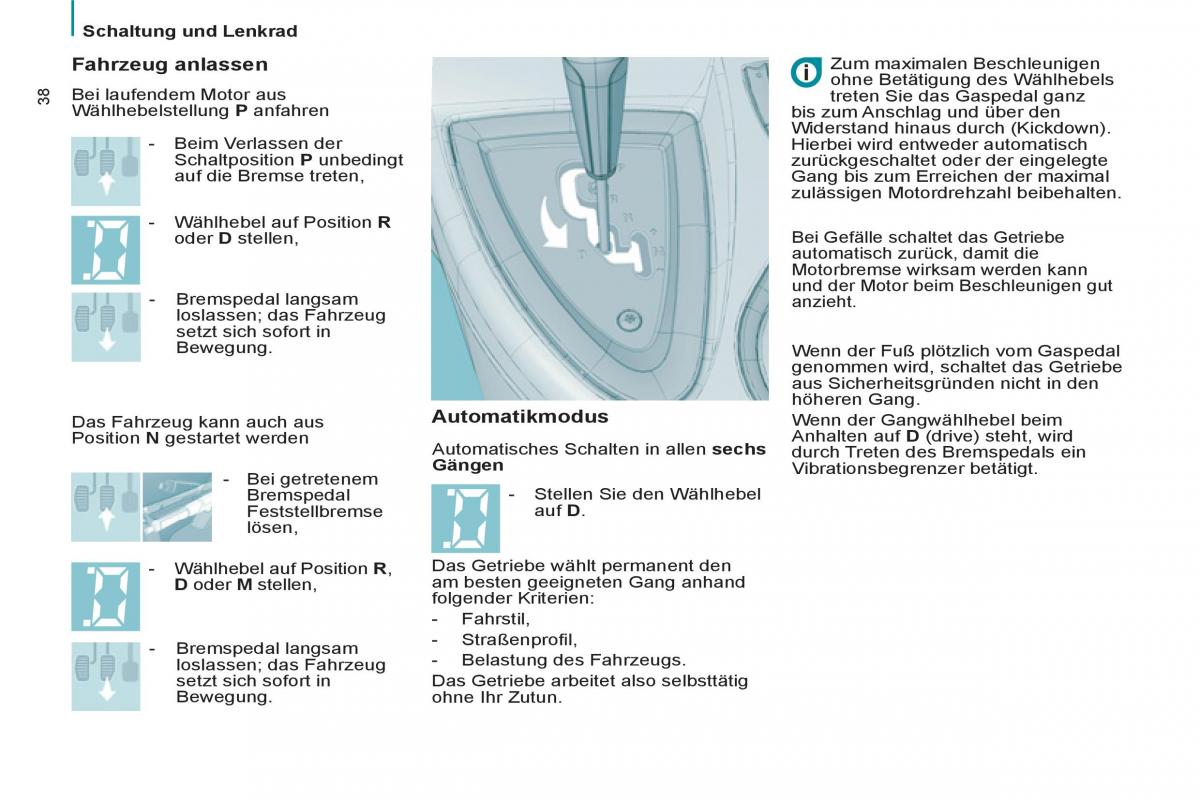 Peugeot 807 Handbuch / page 40