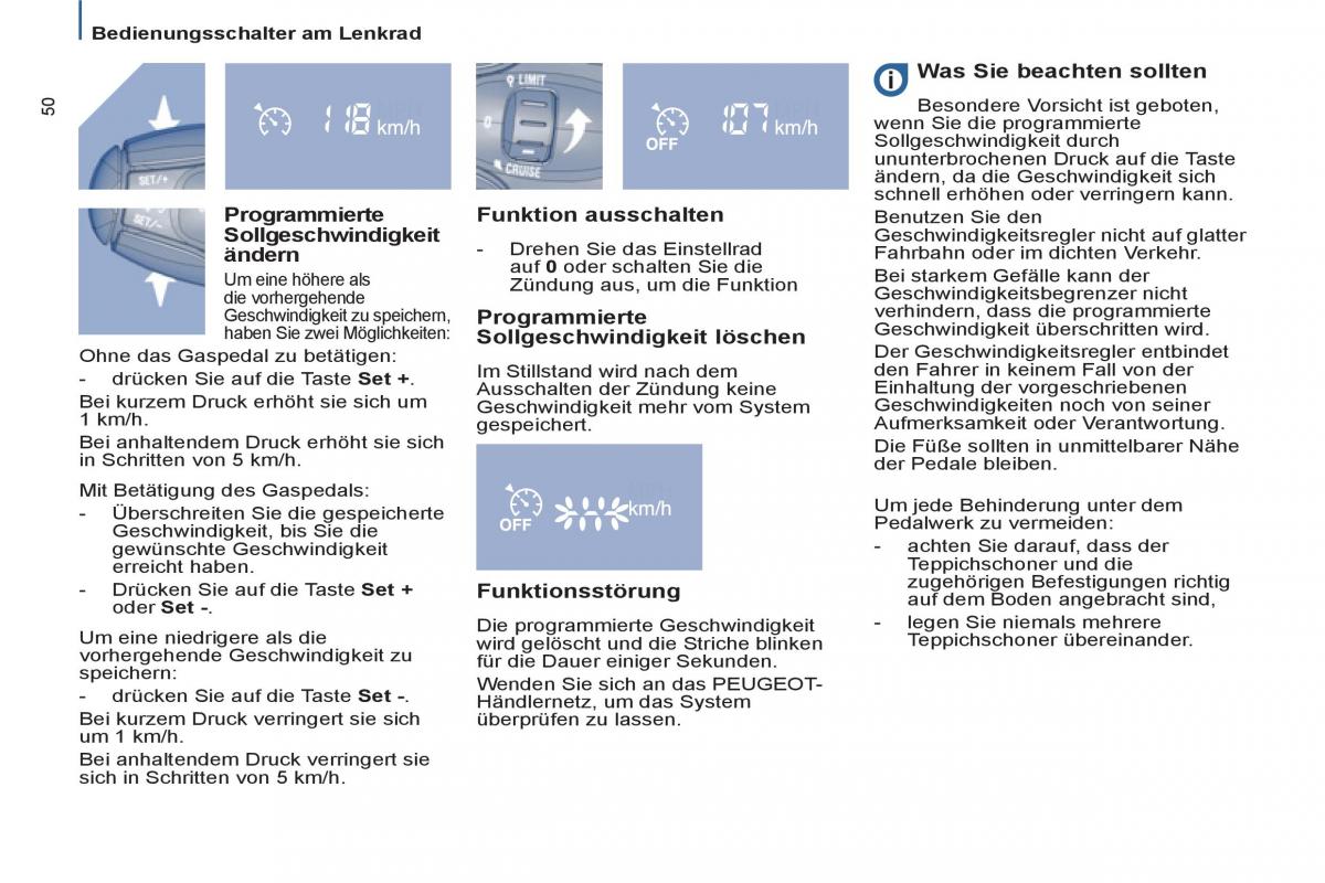 Peugeot 807 Handbuch / page 52