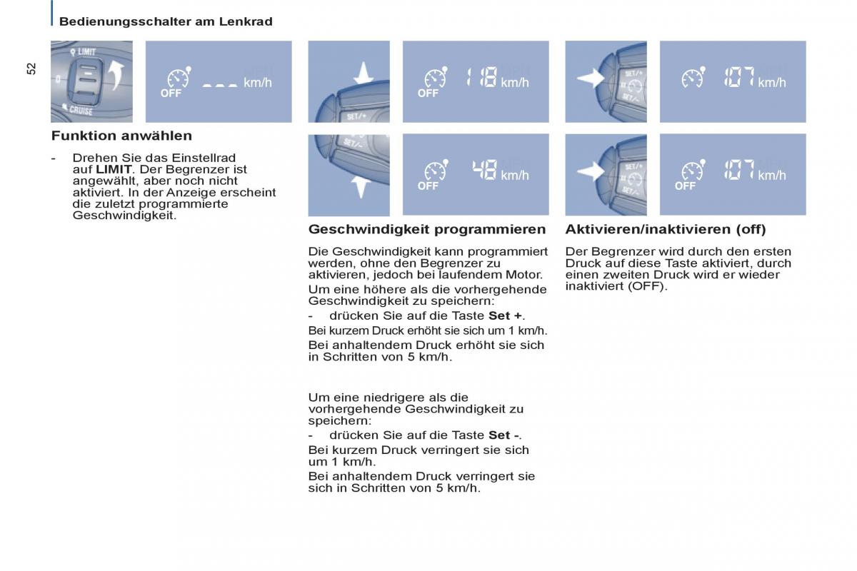 Peugeot 807 Handbuch / page 54