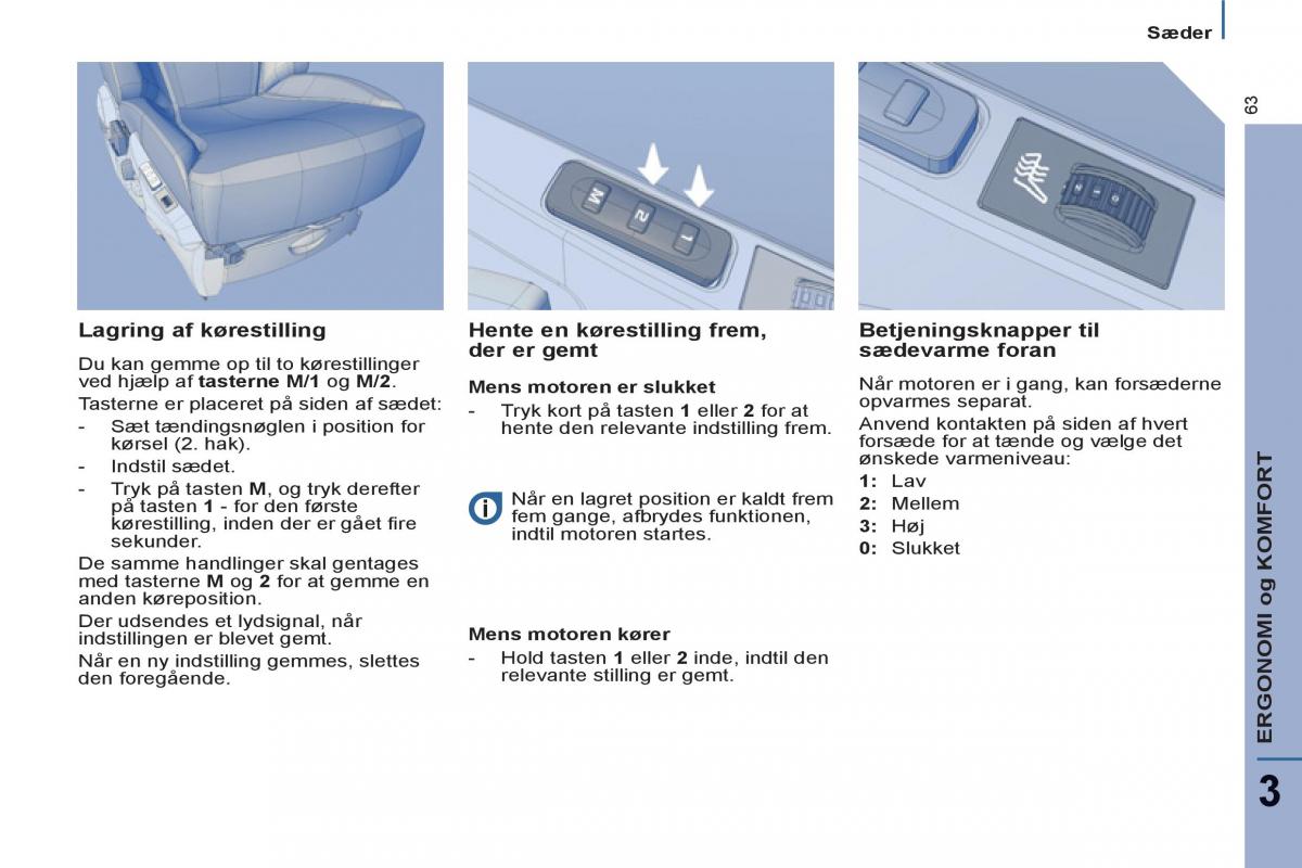 Peugeot 807 Bilens instruktionsbog / page 65