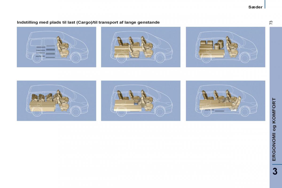 Peugeot 807 Bilens instruktionsbog / page 75