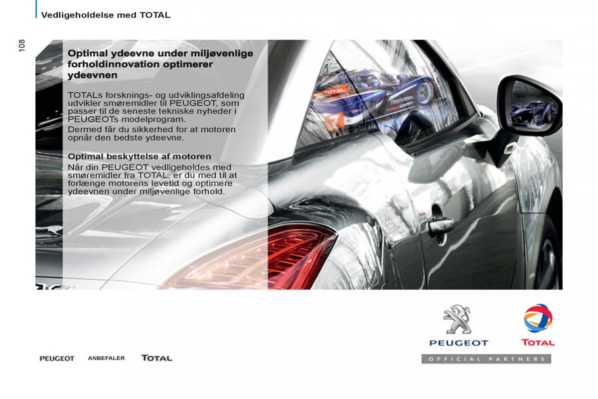 Peugeot 807 Bilens instruktionsbog / page 110