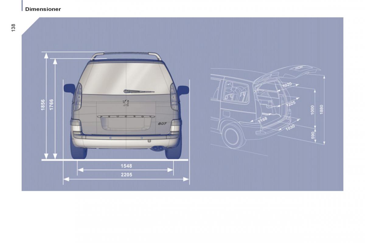 Peugeot 807 Bilens instruktionsbog / page 140