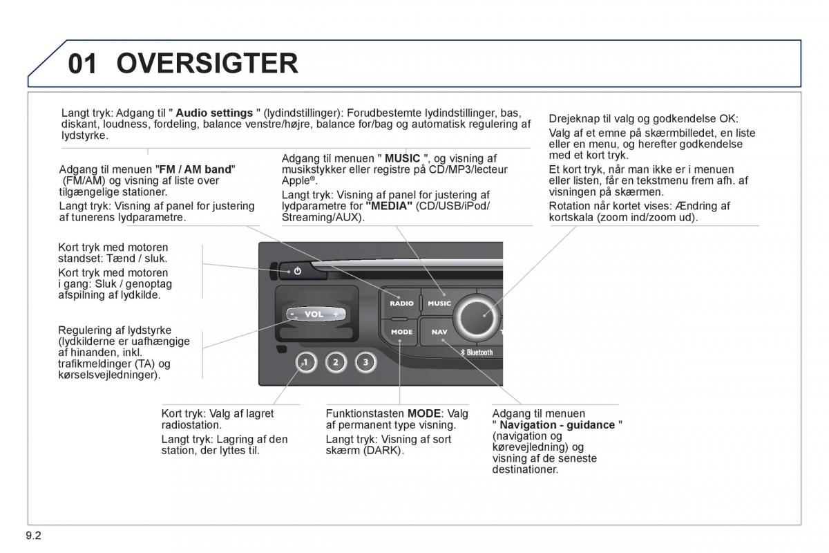 Peugeot 807 Bilens instruktionsbog / page 142