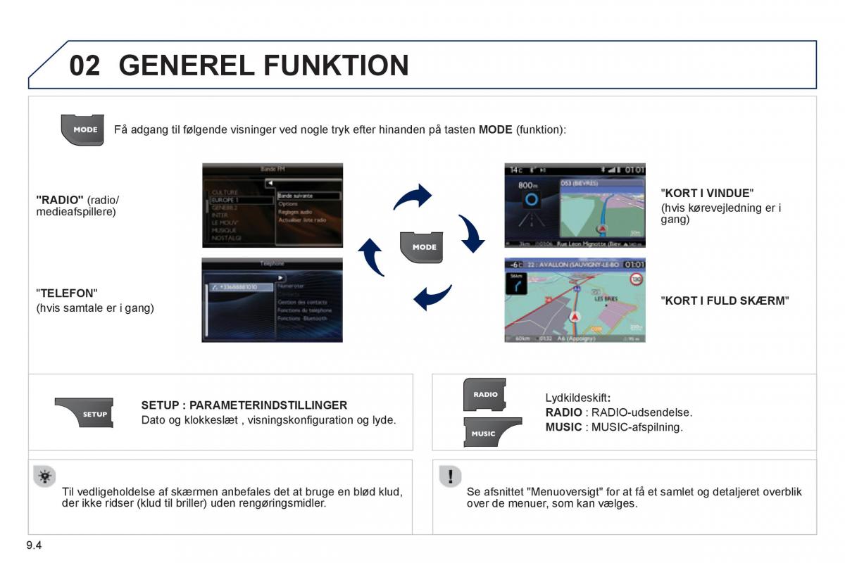 Peugeot 807 Bilens instruktionsbog / page 144