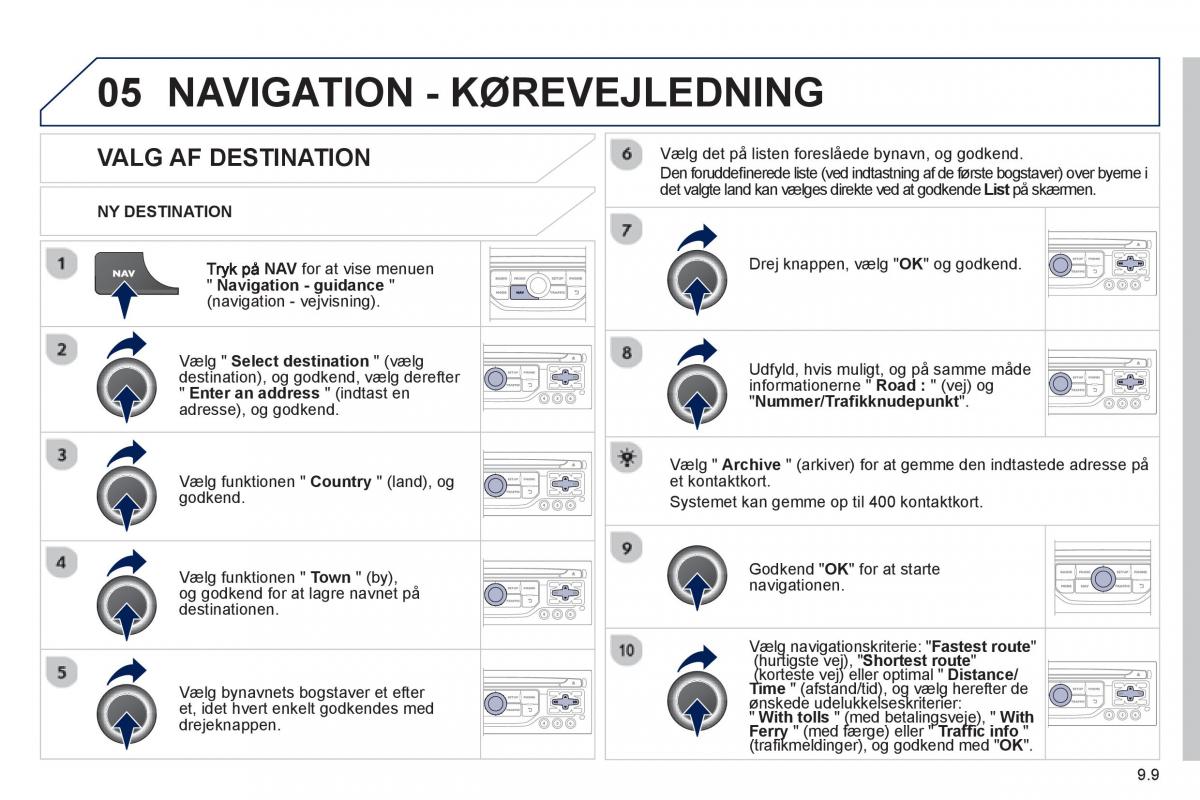 Peugeot 807 Bilens instruktionsbog / page 149